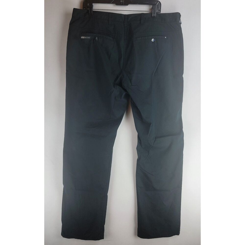 Hurley Mens Size 38 Black Nike Dri-Fit Cotton Poly Flat Golf Pants - Picture 7 of 15